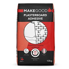 Make Good Plasterboard Adhesive Ideal for the dot & dab method of bonding plasterboard onto walls